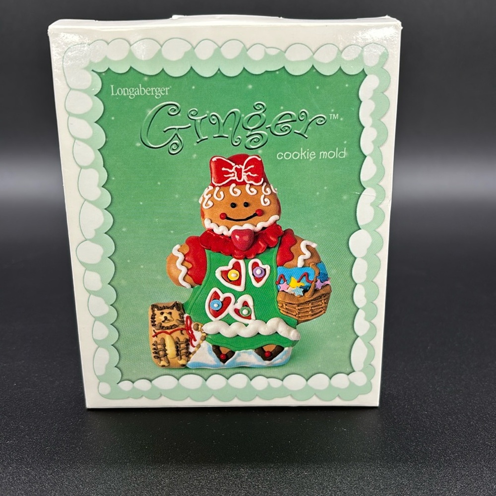Vintage Longaberger Pottery “Ginger” Gingerbread Cookie Mold